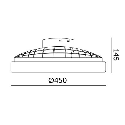 Himennettävä LED-kattovalaisin tuulettimella VENTELUX LED/24W/230V 3000/4000/6500K Ø 45 cm valkoinen + kaukosäädin