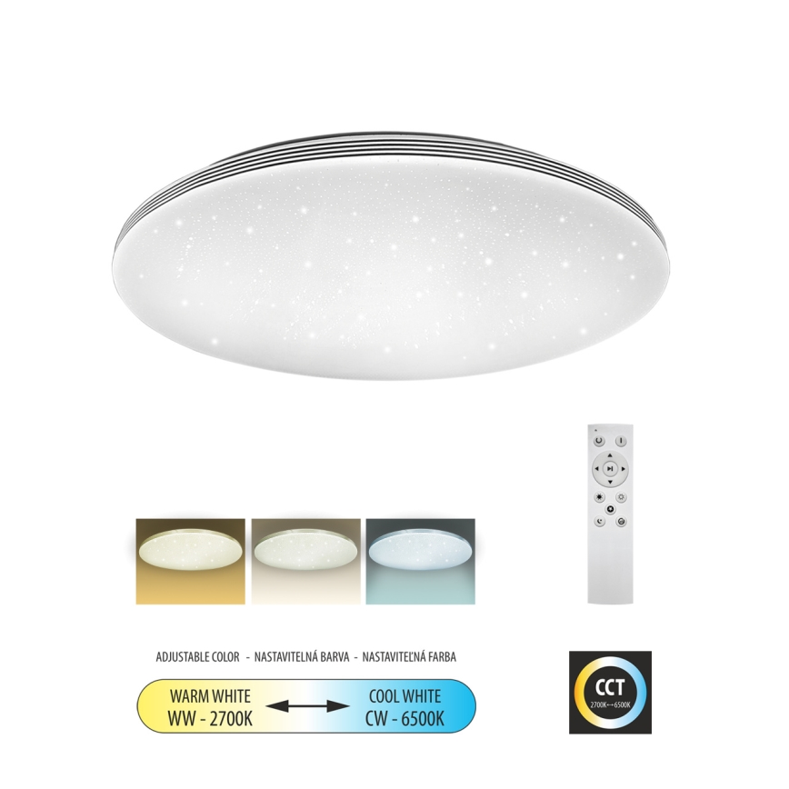 Himmennettävä LED-kattovalaisin VENTA LED/36W/230V 2700-6500K halkaisija 48 cm + kauko-ohjaus
