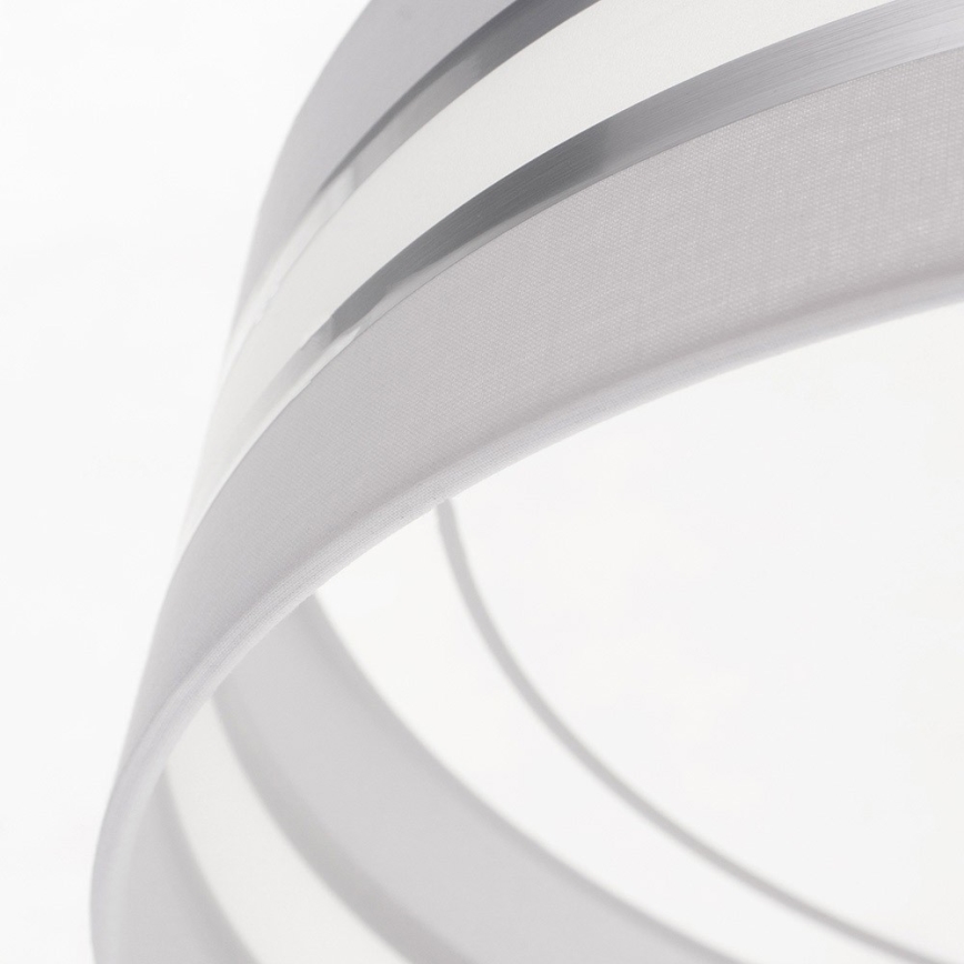 Himmennettävä LED-kattovalo SMART CORAL LED/24W/230V valkoinen/hopea + kaukosäädin