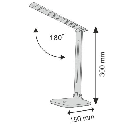 Himmennettävä LED-kosketuspöytävalaisin JOWI LED/8W/230V valkoinen