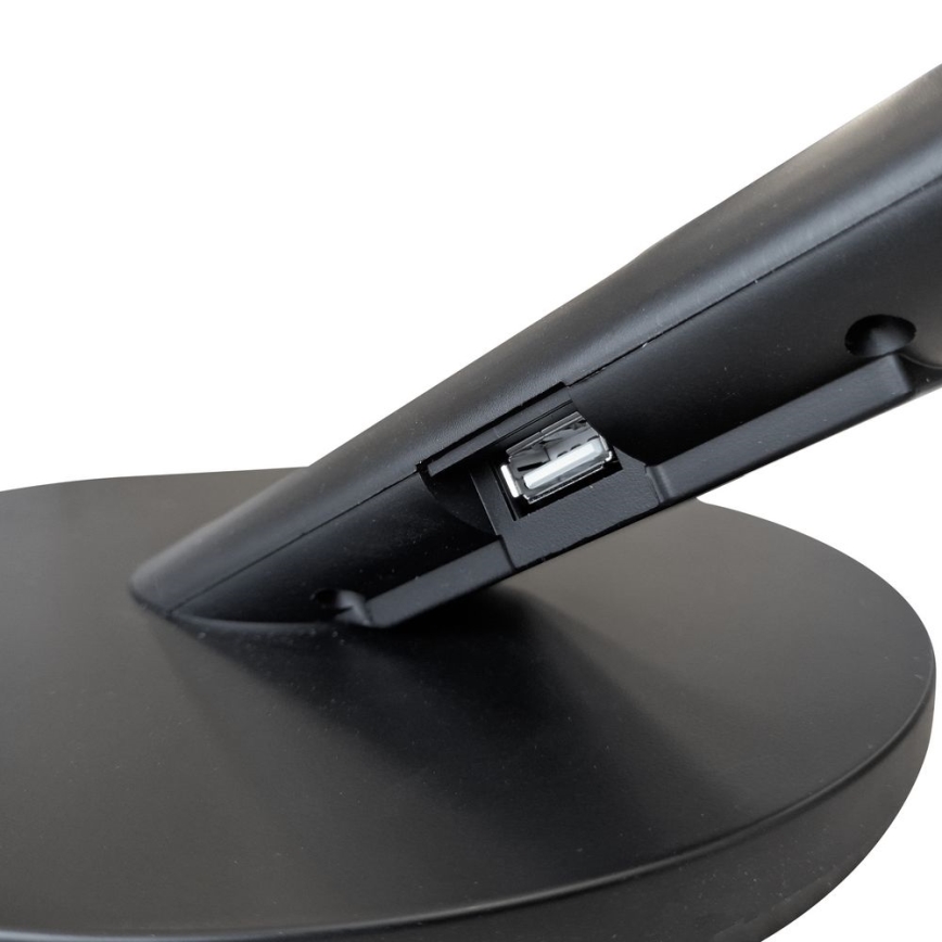 Himmennettävä LED-kosketuspöytävalaisin OPTIMUM LED/7W/230V USB 3000/4000/6000K musta