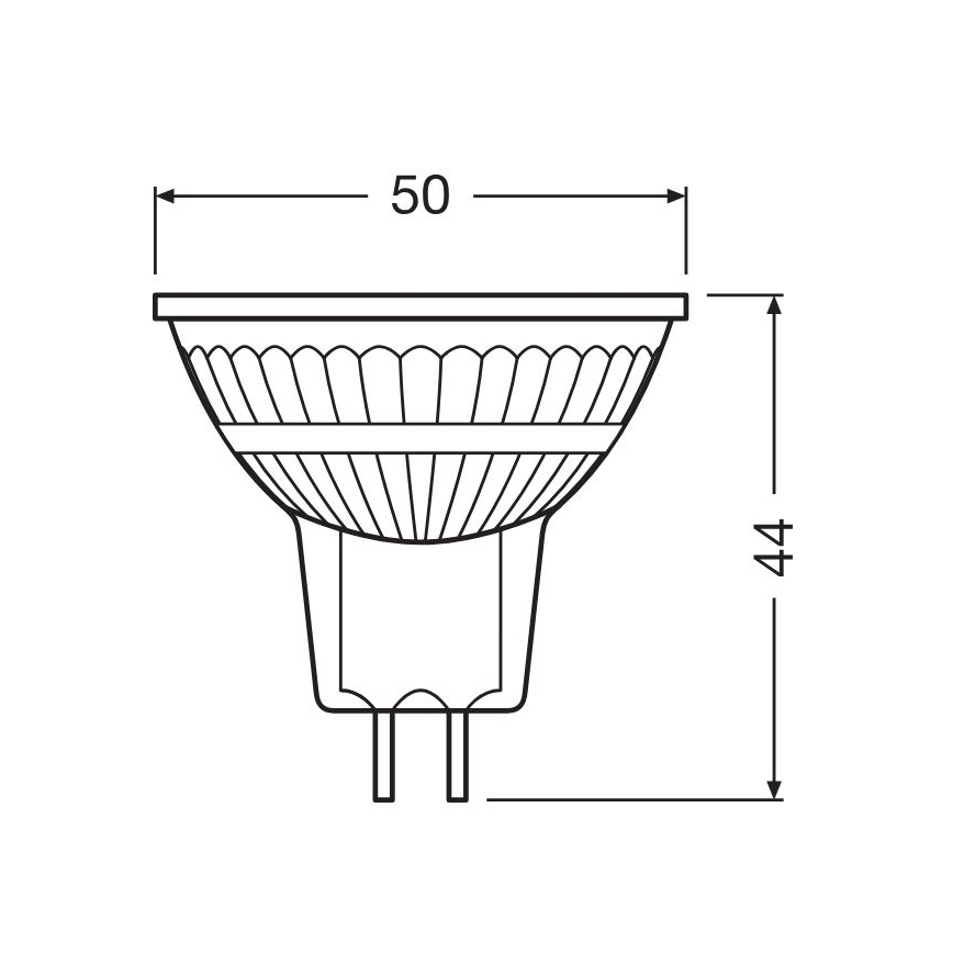 Himmennettävä LED-lamppu GU5,3/3,4W/12V 2700K CRI 90 - Osram