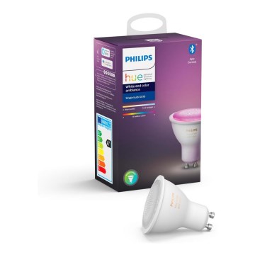 Himmennettävä LED-lamppu Philips Hue White And Color Ambiance GU10/4,3W/230V 2000-6500K