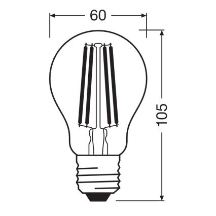 Himmennettävä LED-lamppu SUPERSTAR VINTAGE E27/11W/230V 4000K - Osram