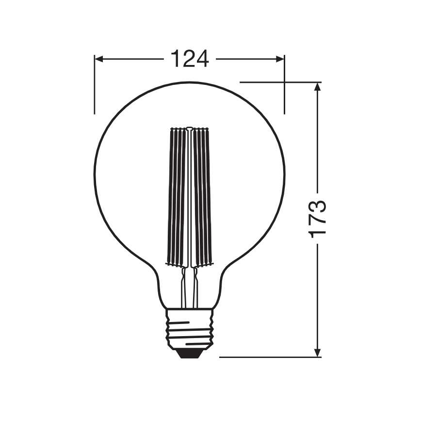 Himmennettävä LED-lamppu VINTAGE FILAMENT E27/5,8W/230V 2200K - Osram