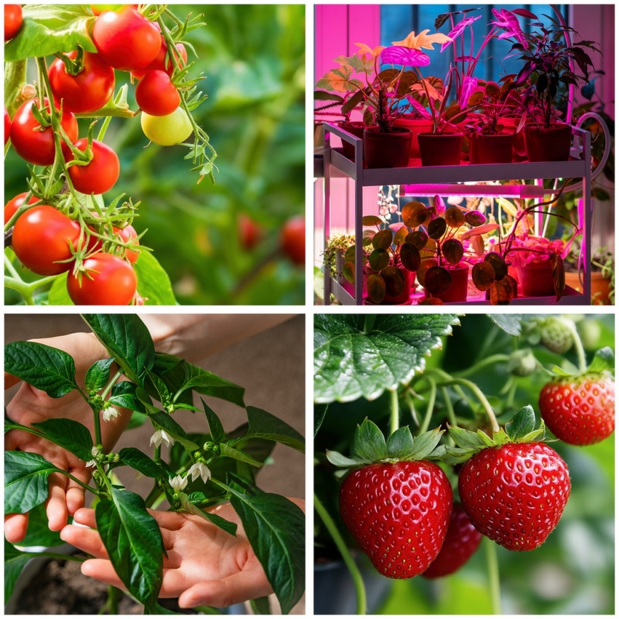 LED Himmennettävä flexible lattialamppu kasvien kasvattamiseen VITARO 4xLED/7,5W/230V musta