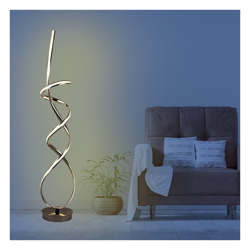 Himmennettävä LED-lattiavalaisin LED/80W/230V 3000-6500K + kauko-ohjaus