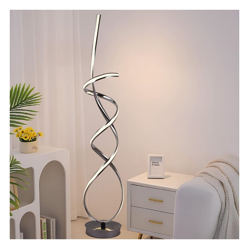 Himmennettävä LED-lattiavalaisin LED/80W/230V 3000-6500K + kauko-ohjaus