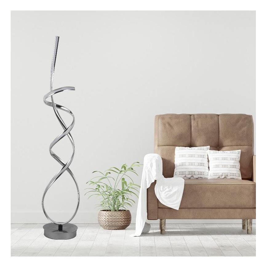 Himmennettävä LED-lattiavalaisin LED/80W/230V 3000-6500K + kauko-ohjaus