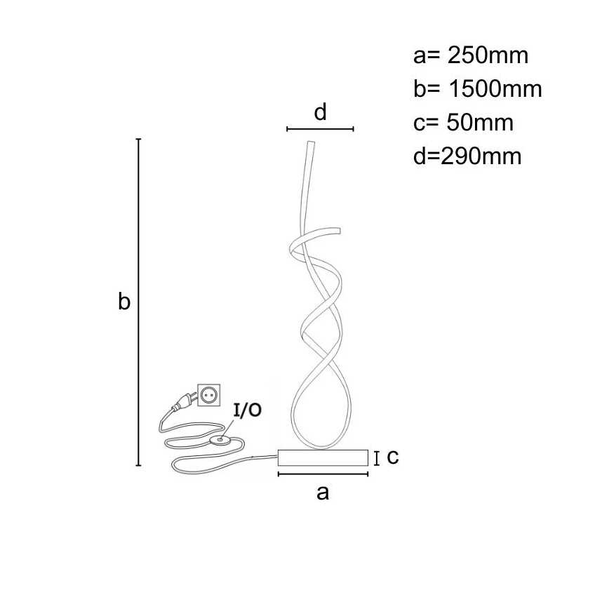 Himmennettävä LED-lattiavalaisin LED/80W/230V 3000-6500K + kauko-ohjaus