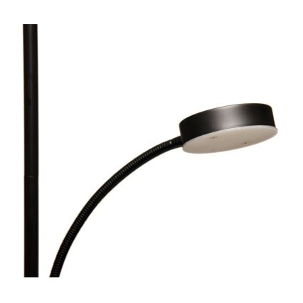 LED-himmennettävä lattiavalaisin NORA LED/25W/230V 2200/3000/4000K + LED/5W 3000K musta + kaukosäädin