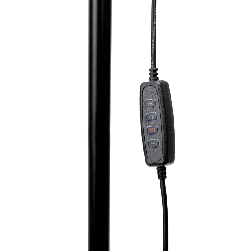 Himmennettävä LED-lattiavalaisin SIGNUS LED/10W/230V 3000/4500/6500K musta