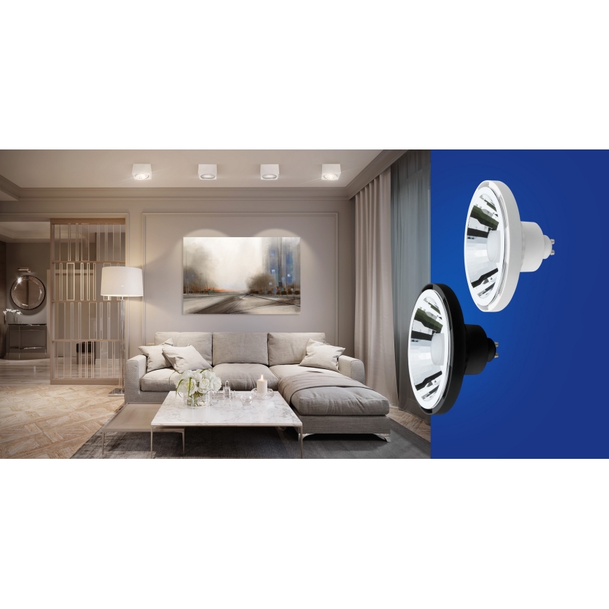 Himmennettävä LED-polttimo AR111 GU10/10W/230V 3000-6500K Wi-Fi Tuya 30° valkoinen