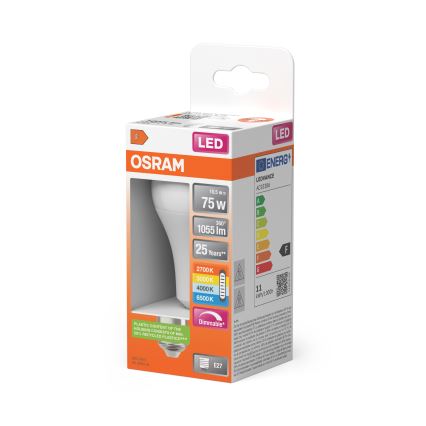 Himmennettävä LED-polttimo CLASSIC A60 E27/10,5W/230V 2700/3000/4000/6500K - Osram