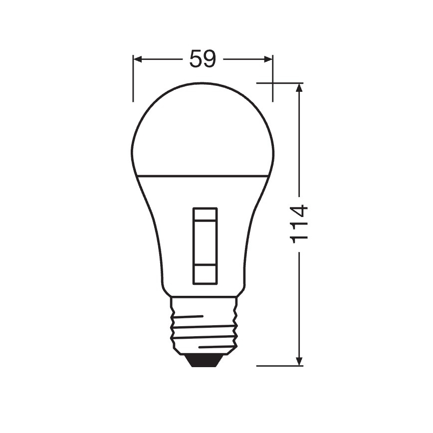 Himmennettävä LED-polttimo CLASSIC A60 E27/10,5W/230V 2700/3000/4000/6500K - Osram