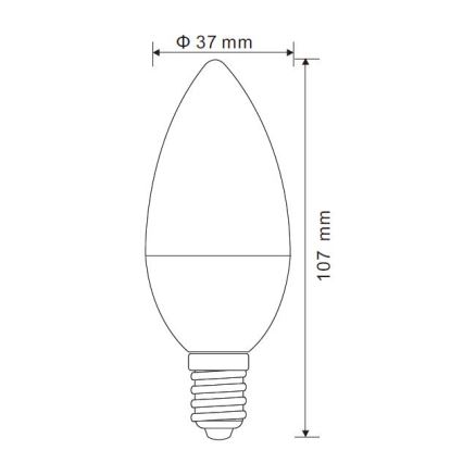 Himmennettävä LED-polttimo E14/5W/230V 3000K - Globo