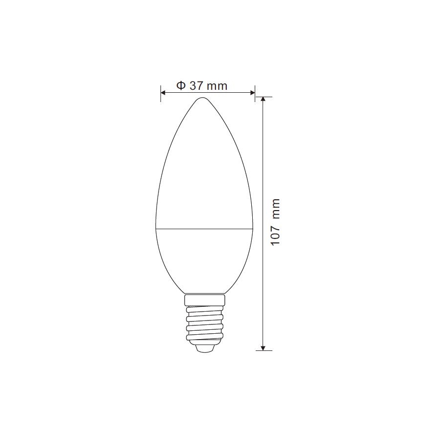 Himmennettävä LED-polttimo E14/5W/230V 3000K - Globo