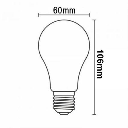 Himmennettävä LED-polttimo FILAMENT A60 E27/11W/230V 3000K