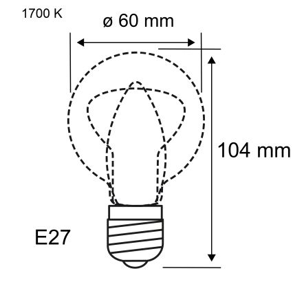 Himmennettävä LED-polttimo FILAMENT E27/6W/230V 1700K - Paulmann 28522