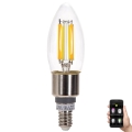 Himmennettävä LED-polttimo FILAMENT MESH Älykäs C35 E14/4,5W/230V 2700-6500K - Aigostar