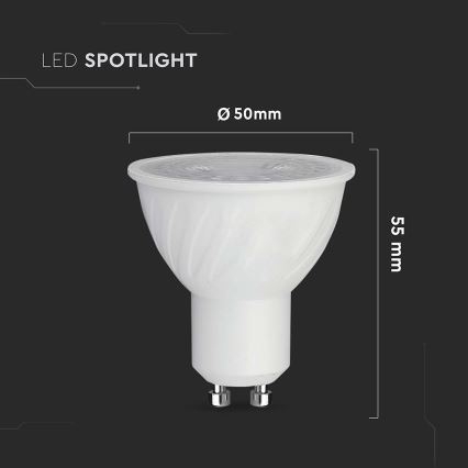 Himmennettävä LED-polttimo GU10/6W/230V 6500K 38°