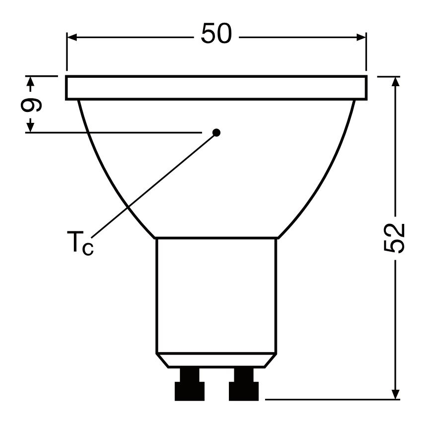 Himmennettävä LED-polttimo PAR16 GU10/3,7W/230V 4000K CRI 90 - Osram
