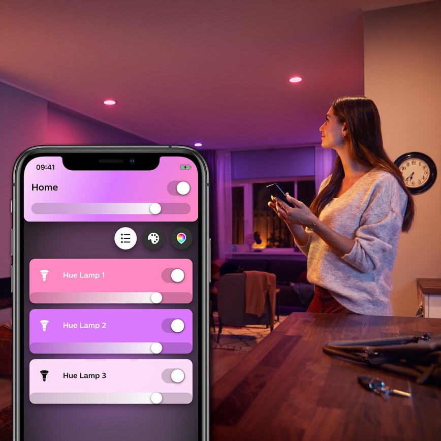 LED RGBW Himmennettävä polttimo Philips Hue White And Color Ambiance E27/6,5W/230V 2000-6500K