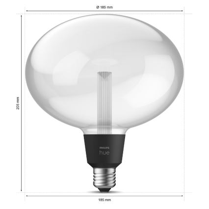 Himmennettävä LED-polttimo Philips Hue White and Color Ambiance E27/6,5W/230V 2000-6500K