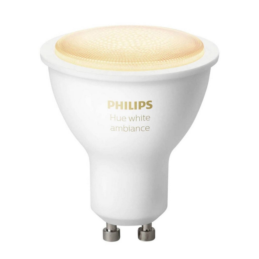 Himmennettävä LED-polttimo Philips Hue WHITE AMBIANCE 1xGU10/4,3W/230V 2200-6500K