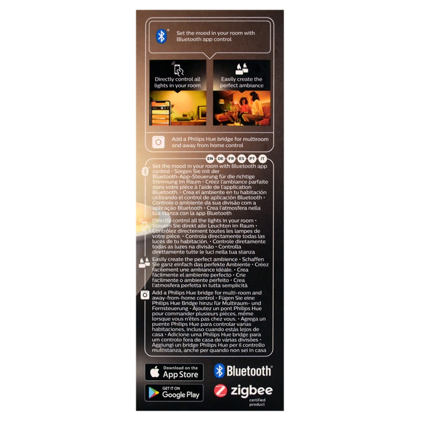 Himmennettävä LED-polttimo Philips Hue WHITE AMBIANCE 1xGU10/4,3W/230V 2200-6500K