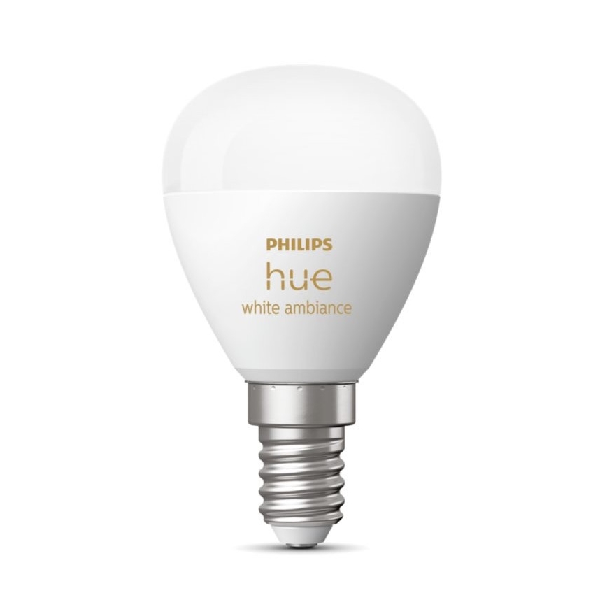 Himmennettävä LED-polttimo Philips Hue WHITE AMBIANCE P45 E14/5,1W/230V 2200-6500K