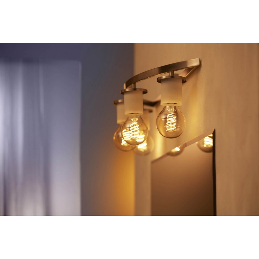 Himmennettävä LED-polttimo Philips Hue WHITE FILAMENT A60 E27/7W/230V 2100K