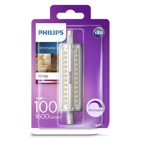Himmennettävä LED-polttimo Philips R7s/14W/230V 3000K 118mm