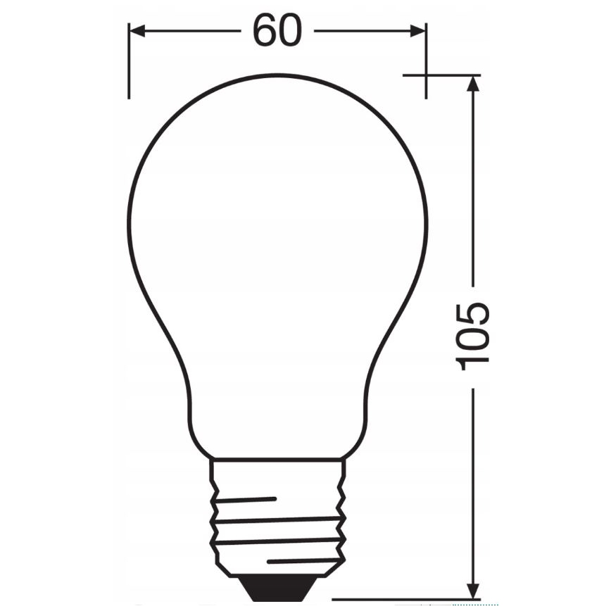 Himmennettävä LED-polttimo RETROFIT A60 E27/11W/230V 4000K - Osram