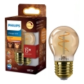 Himmennettävä LED-polttimo VINTAGE Philips P45 E27/2,7W/230V 1800K