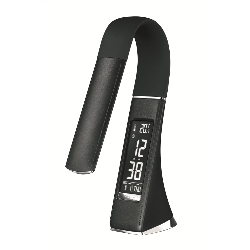 Himmennettävä kosketusohjattu pöytälamppu näytöllä LED/10W/5V musta