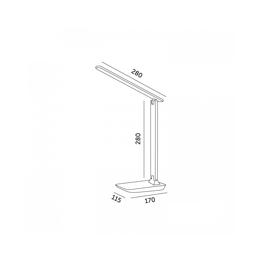 Himmennettävä LED-pöytävalaisin NOBLITE N LED/7W/230V 3000/4000/6500K ruskea