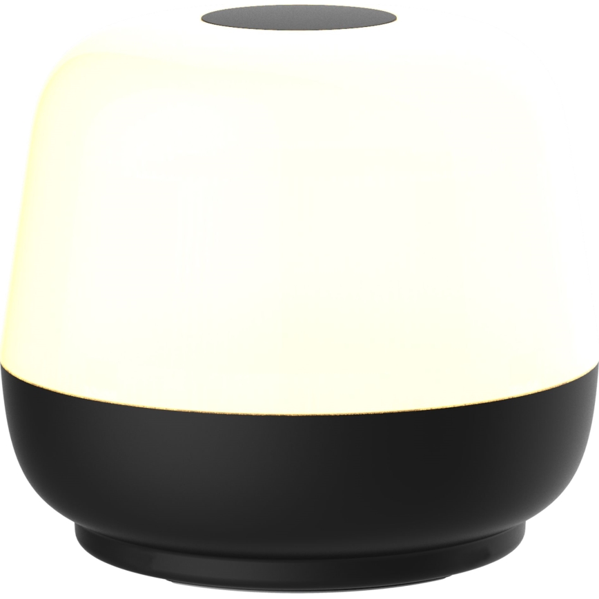 LED Himmennettävä kosketus ulko pöytävalaisin SAMBA LED/1,2W/5V USB 1200 mAh IP44 musta