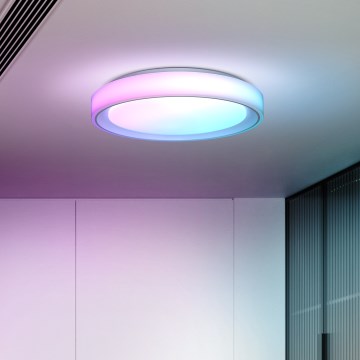 Himmennettävä LED-RGB-kattovalaisin FLOCO LED/30W/230V 3000-6500K + RGB/6W halkaisija 40cm + kauko-ohjaus