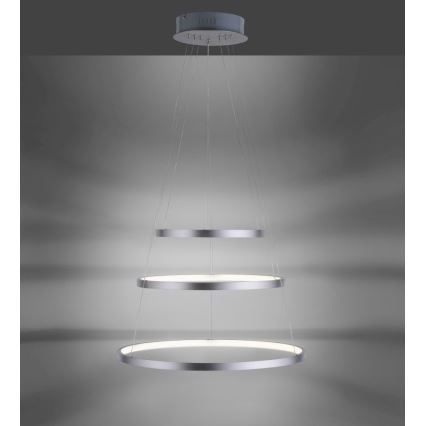 Leuchten Direkt 11526-55 - himmennettävä LED-riippuvalaisin kaapelilla CIRCLE LED/13,5W/230V + LED/19,5W + LED/24W