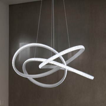 Himmennettävä LED-riippuvalaisin kaapelilla LED/95W/230V 3000-6500K halkaisija 57 cm + kauko-ohjain