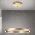 himmennettävä LED-riippuvalaisin vaijerilla KOLK LED/60W/230V 2700/3000/4000K halkaisija 60 cm kultainen