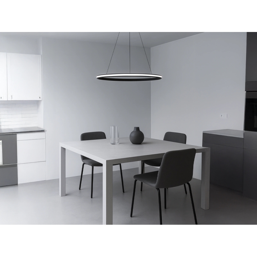 LED-himennettävä riippuvalaisin vaijerilla LED/55W/230V 3000-6500K halkaisija 60 cm + kaukosäädin