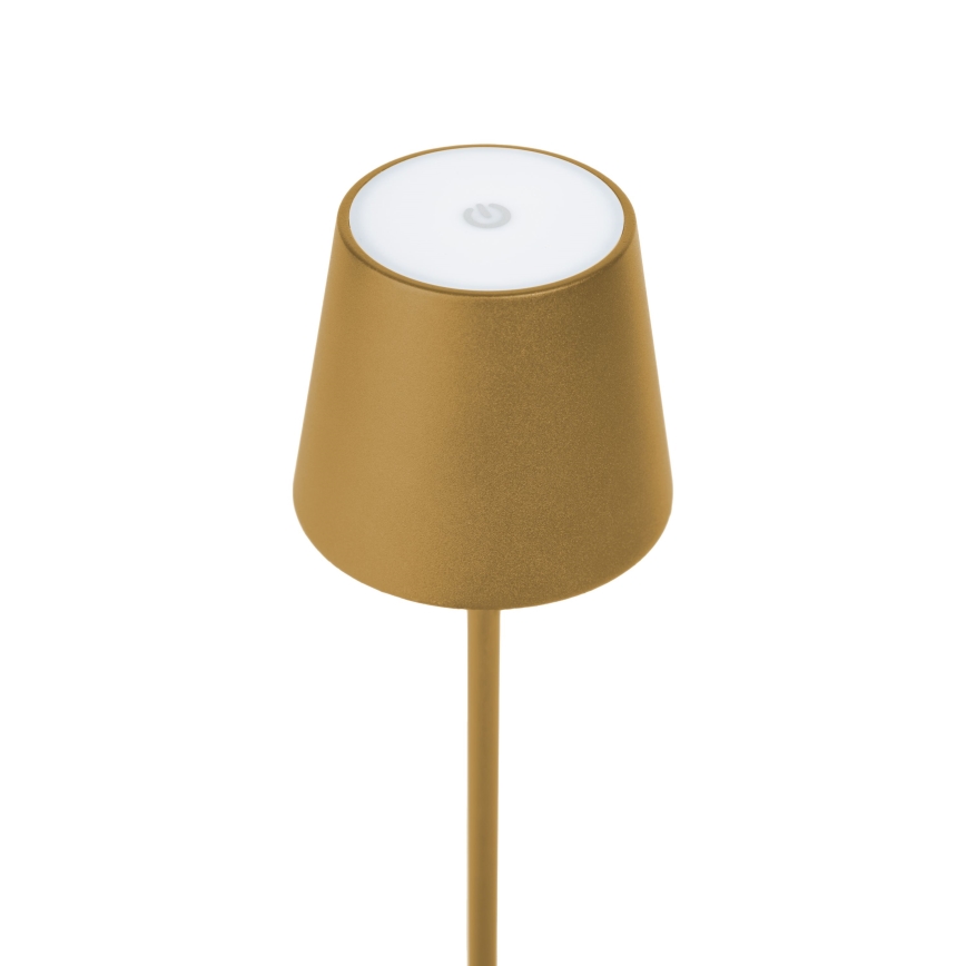 LED Himmennettävä ulko rechargeable pöytävalaisin LED/4W/4000 mAh 3000/4000/5500K IP44 kulta