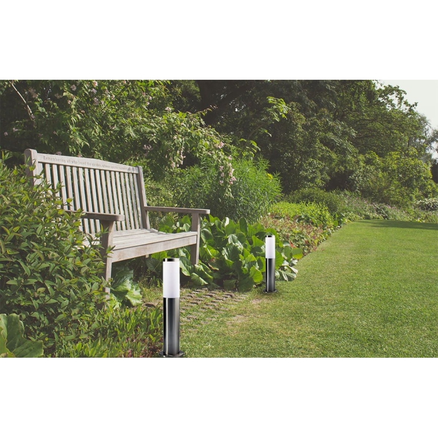 LED himmennettävä ulkovalaisin LIVIA 1xE27/6W/230V 2700-6500K Wi-Fi 45 cm IP44 hopea