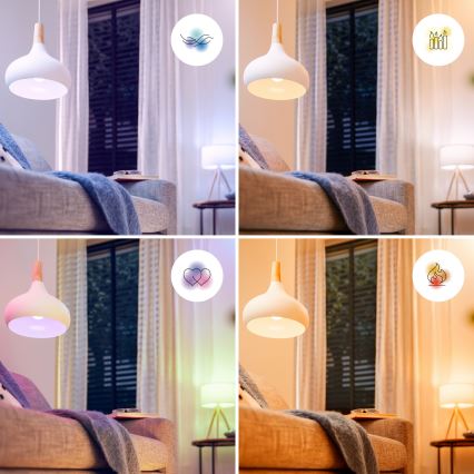 Himmennettävä RGB-LED-lamppu Philips SMART P45 E14/4,9W/230V 2200-6500K CRI 90
