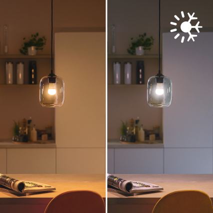 Himmennettävä RGB-LED-lamppu Philips SMART P45 E14/4,9W/230V 2200-6500K CRI 90