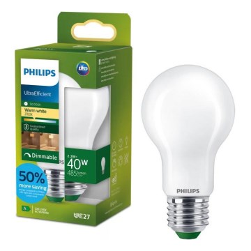 Himmennettävä Philips ULTRAEFFICIENT LED-lamppu A60 E27/2,3W/230V 2700K