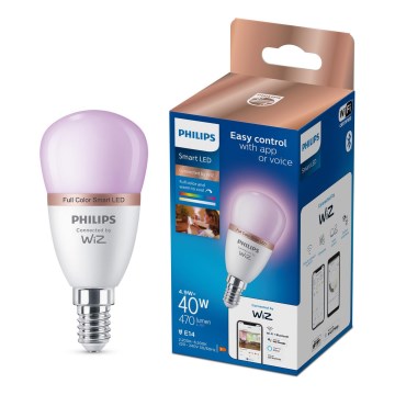 Himmennettävä RGB-LED-lamppu Philips SMART P45 E14/4,9W/230V 2200-6500K CRI 90