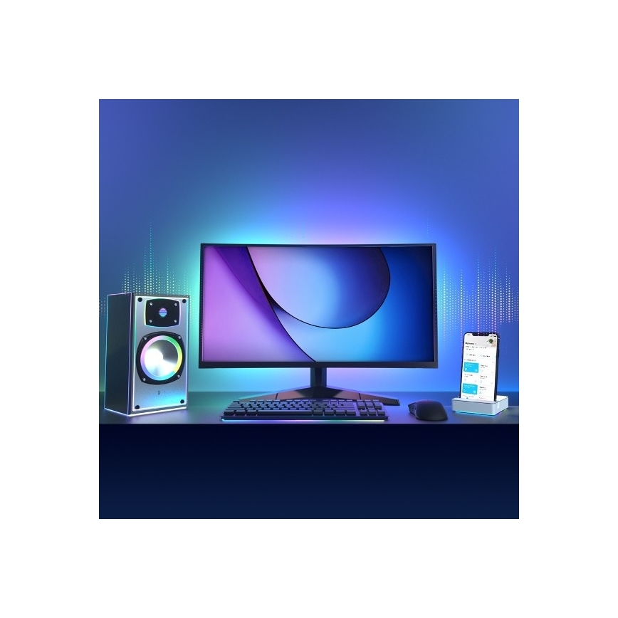 Himmennettävä RGBW-LED-nauha 5 m, 20,5 W, 230 V, Wi-Fi